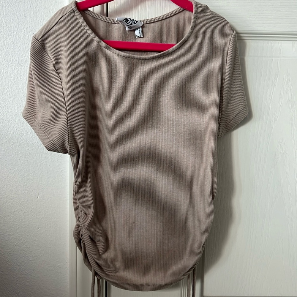 Tan crop top